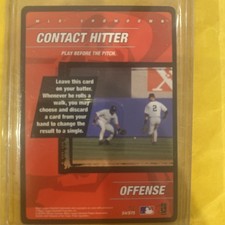 2001 MLB Showdown Contact Hitter #S4 Derek Jeter Bernie Williams Yankees PWE