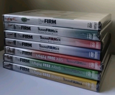 NEW SEALED Lot Of 7 The Firm: Body Sculpting System Workout DVDs Cardio Shaping