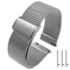 20mm 22mm Quick Release Premium Mesh Stainless Steel Watch Bands Strap