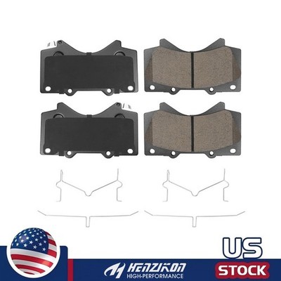 Ceramic Front Brake Pads P-1303 w/Hardware for Toyota Tundra 2007-2021 All Model