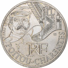 [#1308355] France, 10 Euro, Poitou-Charentes, 2012, Pessac, Silver, MS