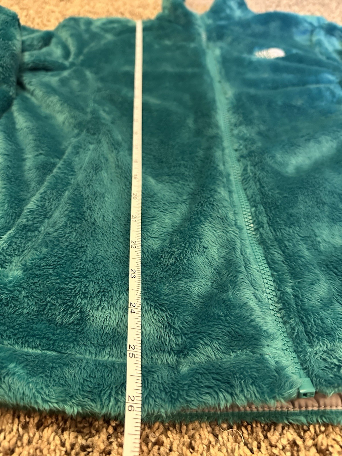 The North Face Jacket Womens L Teal Osito Fleece Full Zip Plush Embroidered Logo