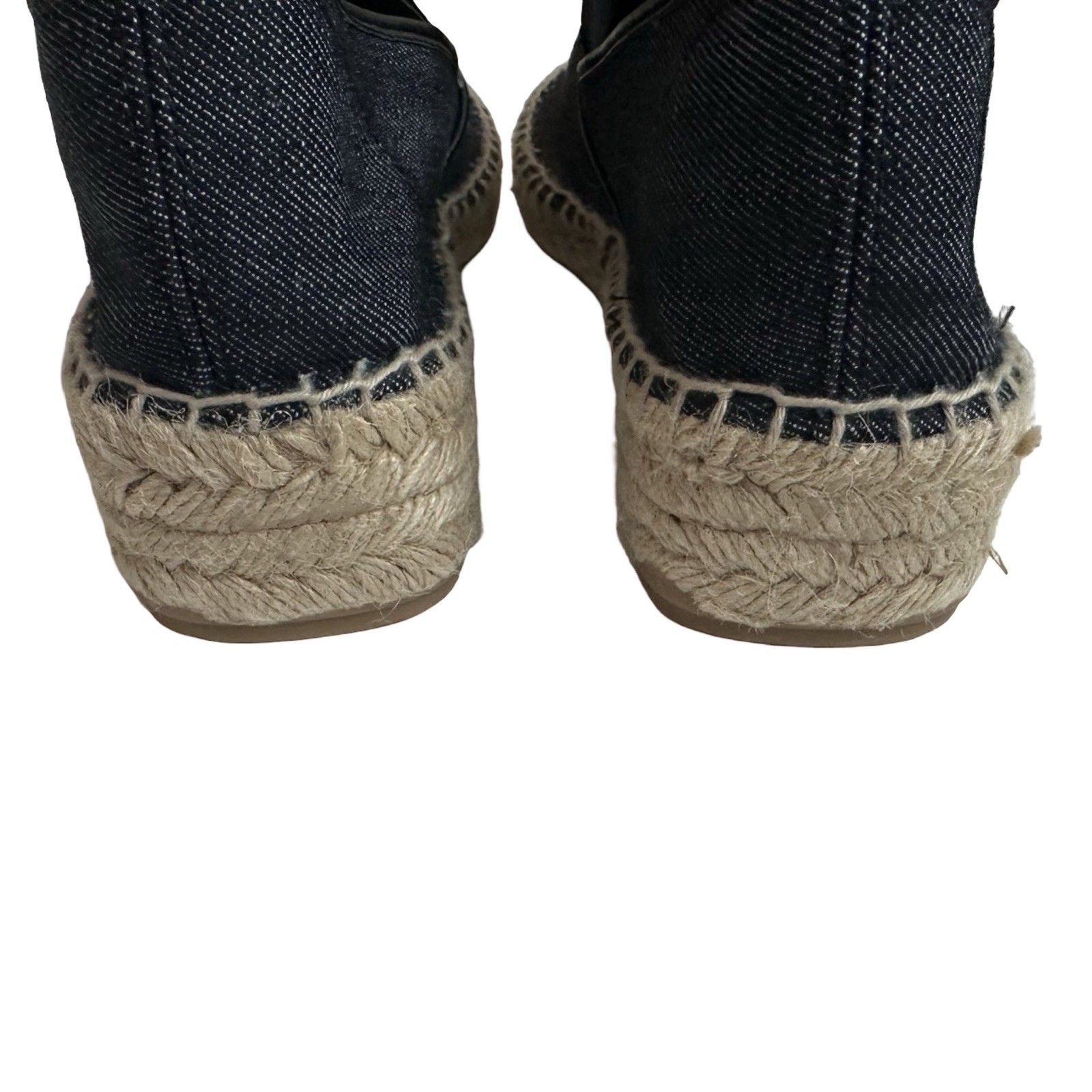 Zara Basic Collection Comfy Black Denim Slip On E… - image 4