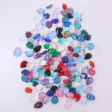 120 Ct./ 5 mm Pear Cut Faceted Multi-color Mix Loose Gemstones 138 Pcs Lot
