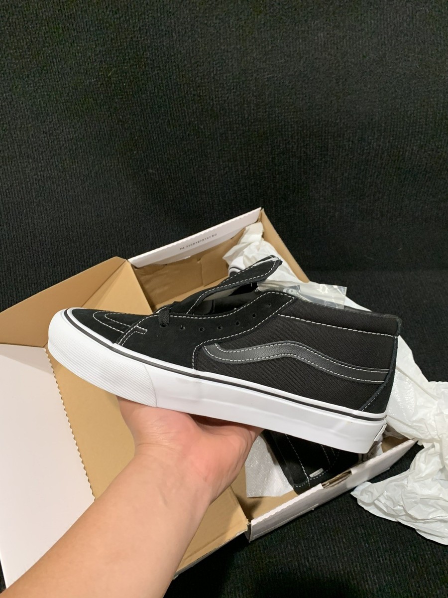 Vans x JJJJound SK8 Mid Vault LX Mens Size US 9.5 Black Suede AW21