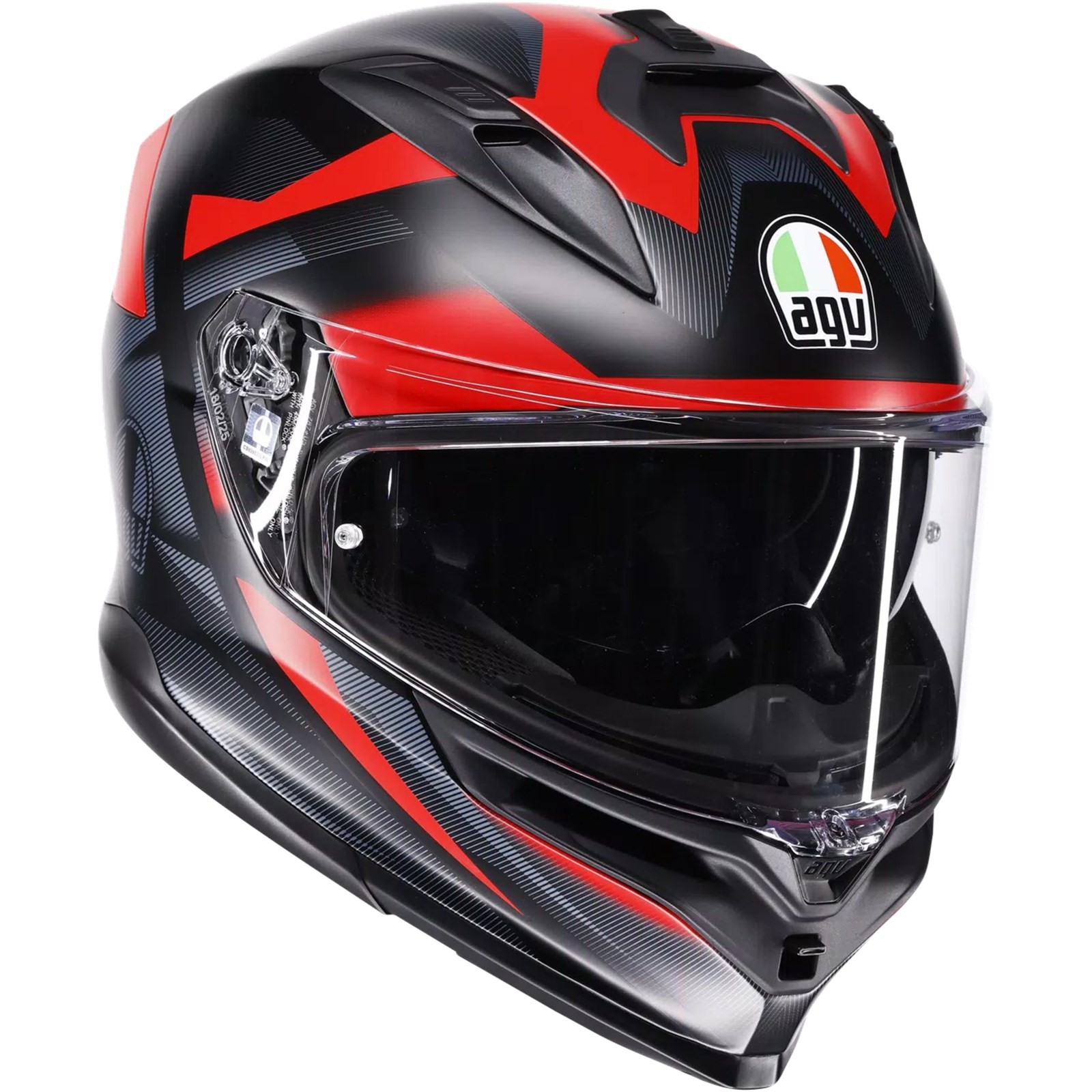 Motorrad Helm S - AGV K7 Glimpse Integralhelm - schwarz-rot matt