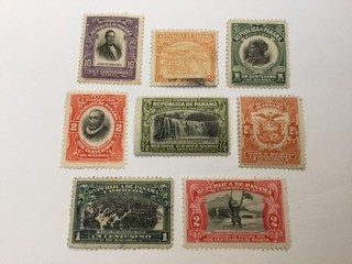 old stamps PANAMA x 8