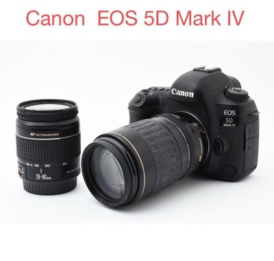 Canon EOS 5D Mark IV Full-Frame DSLR Camera with Dual Lenses EF 28-80mm