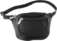 Piel Leather GüRteltasche HüFttasche, Reisen Sport, Schwarz, One Size