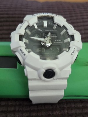 Casio G-SHOCK GA-700 Analog-Digital Shock-Resistant 200m White Resin. No Box