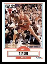 1990 Fleer Will Perdue #29 Chicago Bulls