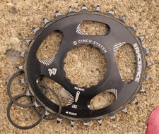 Race Face Narrow Wide Chainring Direct Mount CINCH 28t Black 1X Oval MTB Gravel