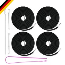 Kordel für Jogginghose 4 Stück Schwarz 160cm Polyester mit Endstück