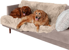 Waterproof Throw Blanket for Dogs  Indoor Cats, Washable - Shaggy Plush Calming