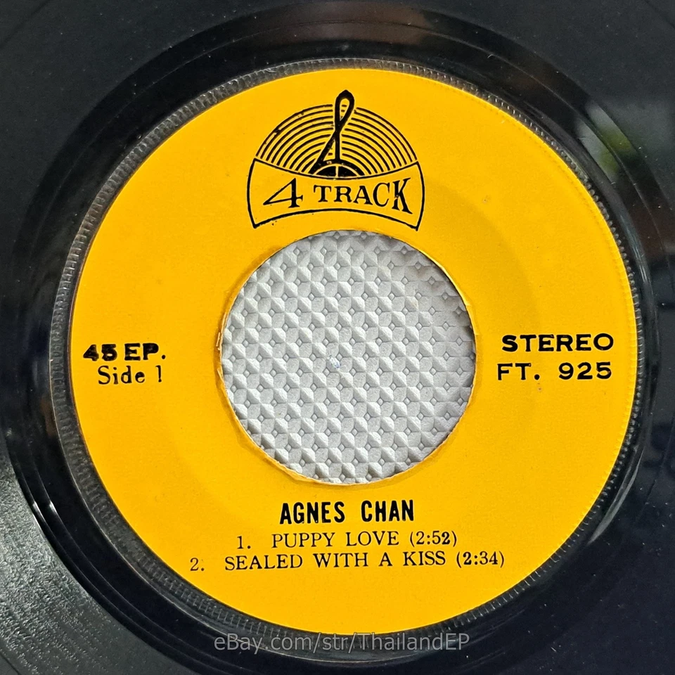AGNES /PUPPY LOVE /SUPERSTAR / THAI EP 7" THAILAND 45RPM Foto 4 de 4