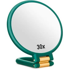 Sifolo 30x Magnifying Mirror, Travel Hand Mirrors with Handle - Double Side H...