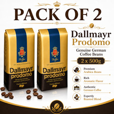2 x Dallmayr Prodomo Genuine German Coffee Beans 500gr (Pack Of 2) 19.31 per kilo