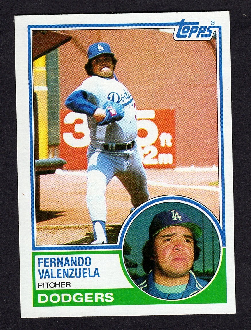 FERNANDO VALENZUELA - 1983 Topps baseball # 40 Los Angeles Dodgers
