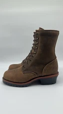 Chippewa LLBean Men’s Classic Logger Leather Boots ORXW7 Size 11.5 D USA VINTAGE