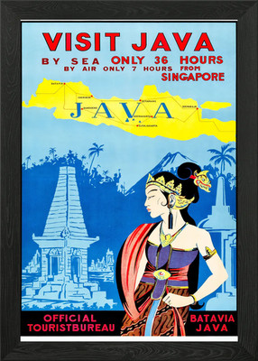 Vist Java Framed Wall Art Poster Canvas Print Picture
