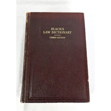 1933 Blacks Law Dictionary 3rd Edition Henry ...