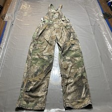 Round House Camo Hunting Bibs Overalls Youth Size 14 Realtree Hardwoods USA Made