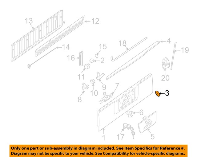 Nissan 641w5000 Genuine Oem Door Shell Hole Cover For Sale Online Ebay