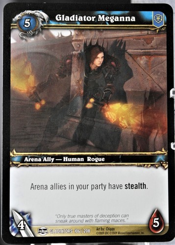 WORLD OF WARCRAFT TCG Blizzard "BLOOD OF GLADIATORS" SINGLES Basic YOU PICK 2009 - Picture 81 of 144