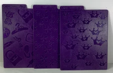 Sizzix Double Sided Texture Plates Kit 1 SO GIRLY Lot Of 3 Flowers Fashion