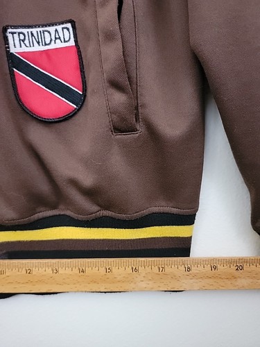 Vintage Celebrity By Design Brown Jacket w/ Badges From 13 Countries L - Picture 7 of 16