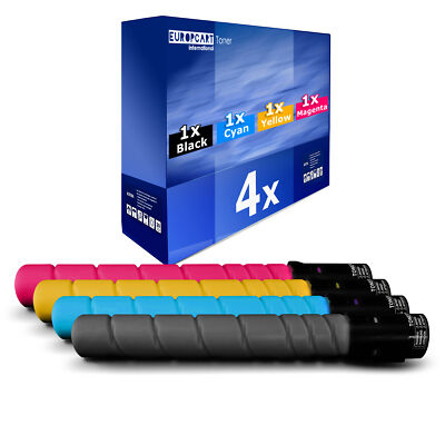 4x Cartridge Replaces Konica Minolta TN-321C TN-321K TN-321M TN-321Y
