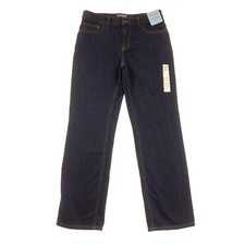 Cat  Jack Relaxed Straight Blue Jeans Kids Boys 16 Dark Blue