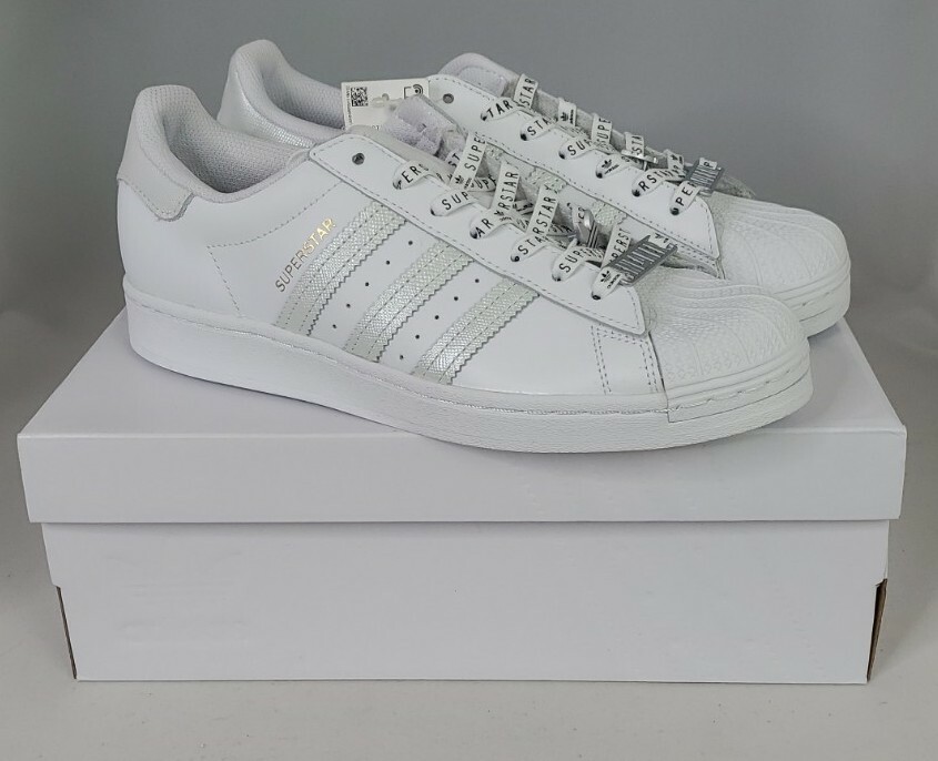 Size 9 - adidas Superstar White Iridescent Animal Print for sale online |  eBay