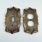 Amerock Light Switch Cover VTG Carriage House Antiqued Brass Outlet MCM