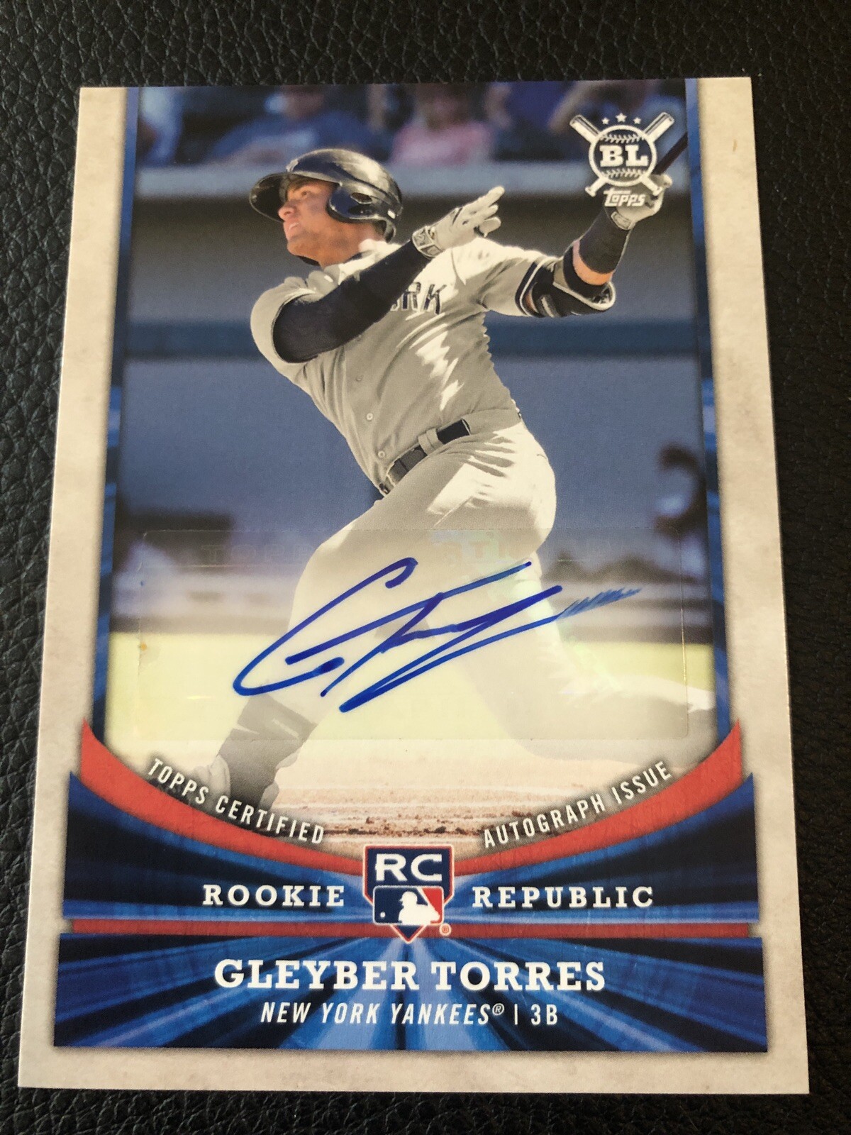2018 Topps Gleyber Torres Big League Rookie Republic Auto #RR-GT Yankees