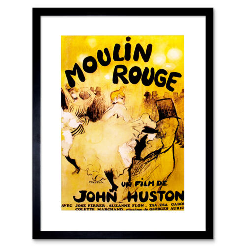 Movie Film Moulin Rouge Burlesque Paris Huston Gabor Framed Print 12x16 Inch - Picture 1 of 25