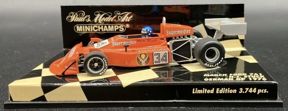 Minichamps 1/43 March Ford 761 German GP 1976 H. J. Stuck 430760034 - Image 2 of 4