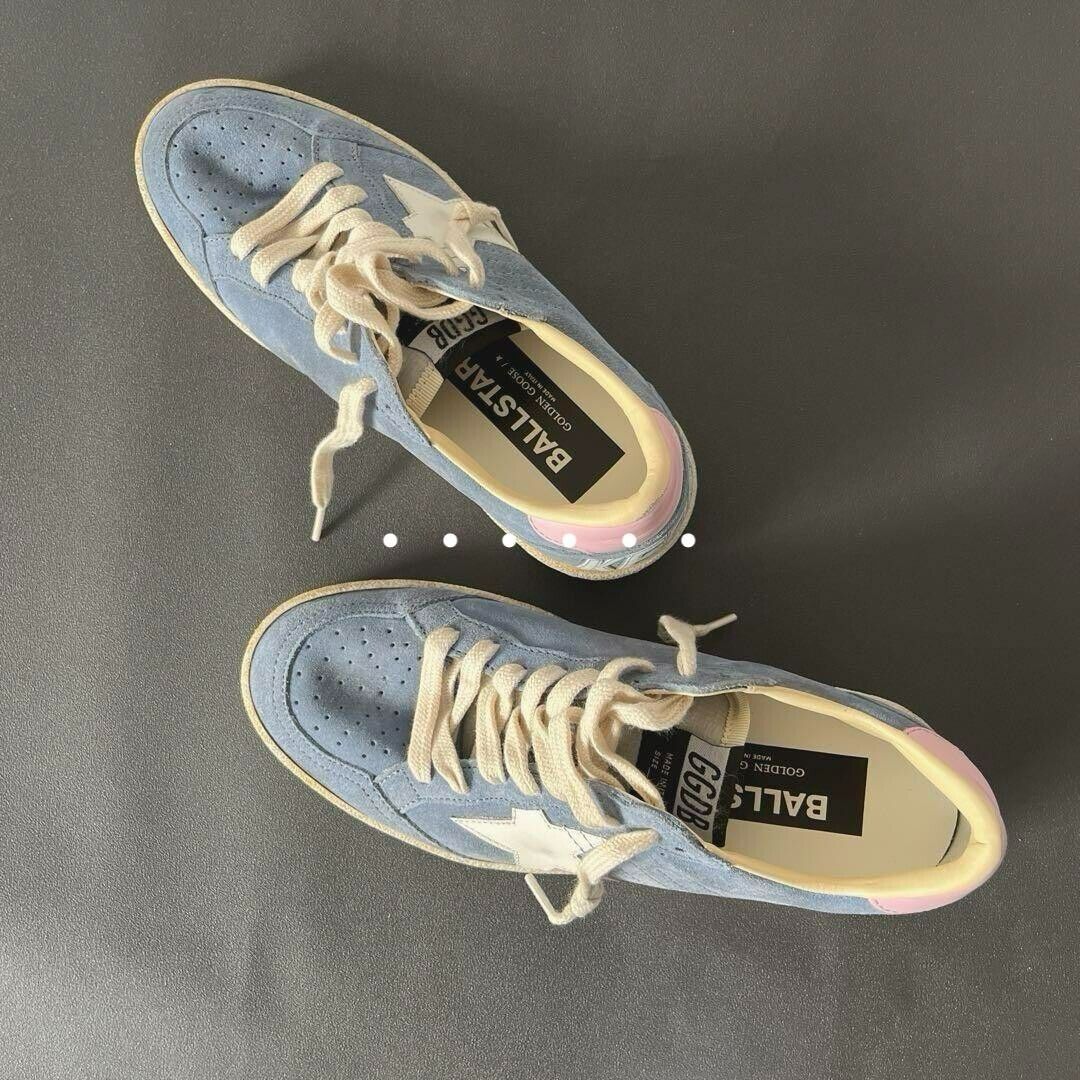GOLDEN GOOSE GGDB BALLSTAR Blue Suede Size37 About 23.5cm GOLDEN GOOSE GGDB BALLSTAR Blue Suede Size37 About 23.5cm