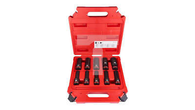 Satz lange Kraft-Steckschlüsseleinsätze 1/2 10-24 mm Shockwave Impact D 