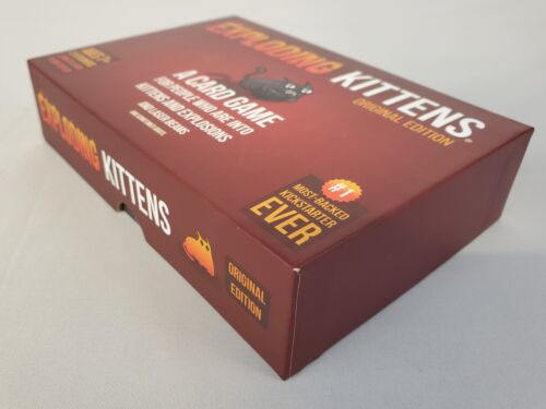 Exploding Kittens Card Game Original Edition 56 Cards 2-5 Players Ages 7+ 2018 - Picture 3 of 8
