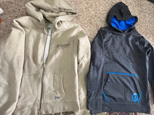Reebok Full Zip Sweater Youth Medium Black Hoodie Sweatshirt/2 - Picture 4 of 7