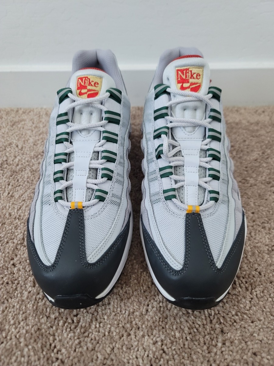 Nike Air Max 95 Mens Pure Platinum Gorge Green DM0011-002 | eBay