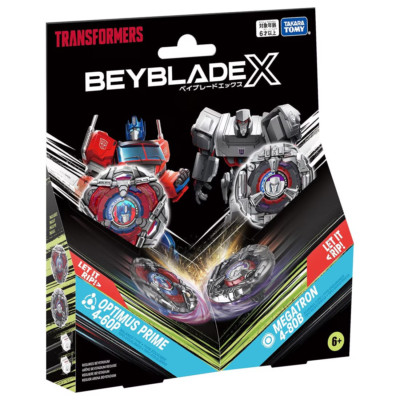 BEYBLADE X BX-00 Doppelstarter Transformers Optimus Prime 4-60P/Megatron 4-80B