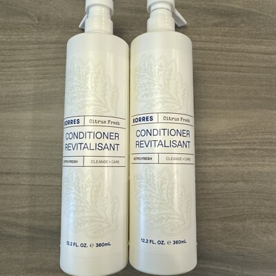 Korres  Kit pro &  Citrus Fresh  Conditioners 12.2 FL OZ 2 Bottles