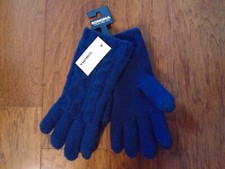 Sonoma navy blue cable-knit so toasty lined gloves NWT One size