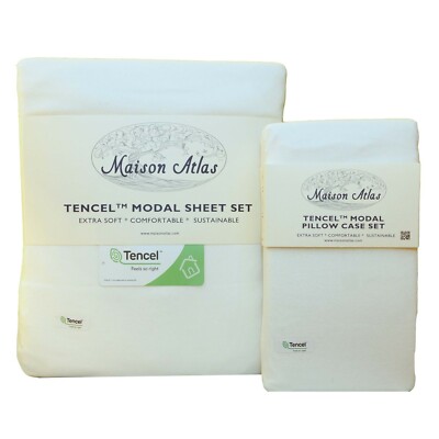 SHEET SET Ultra Soft TENCEL MODAL TWIN / TWIN XL by MAISON ATLAS Pure Beech Bed