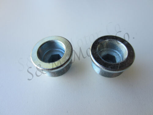 TRIUMPH T140 TR7 T150 T160 FORK TUBE TOP INNER NUTS 1973-83 97-4387 - 第 1/2 張圖片