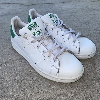 Adidas Originals Stan Smith White Green Casual Shoes Sneakers Women's Size 