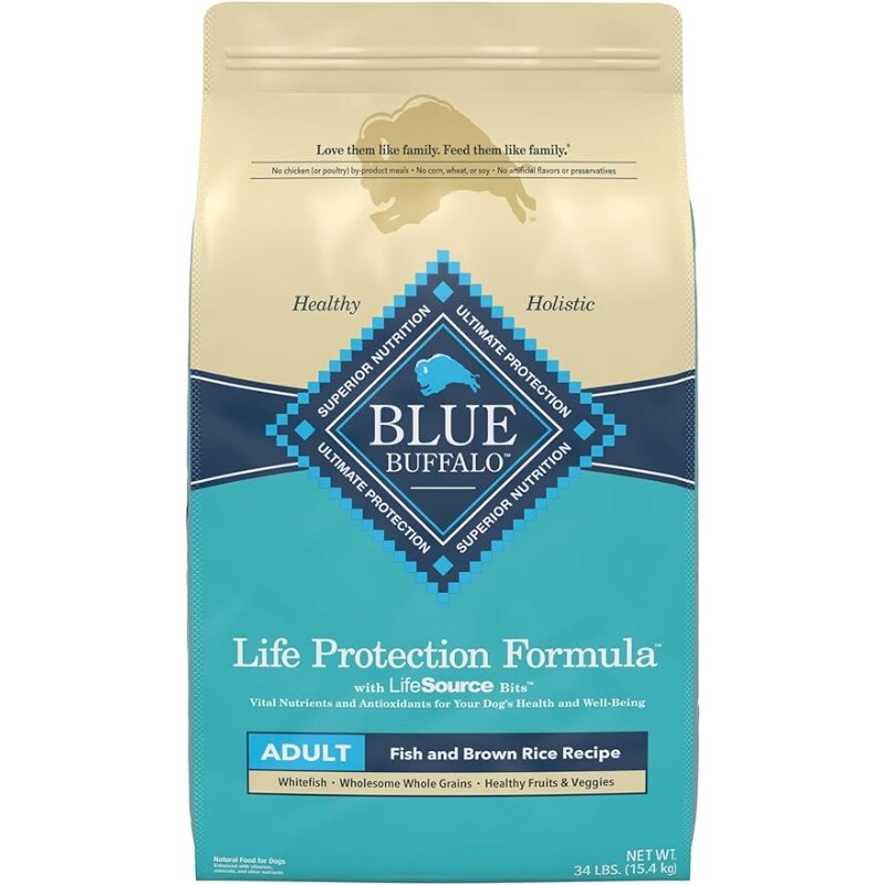 Blue Buffalo Life Protection Formula Dry Dog Food, Fish and 