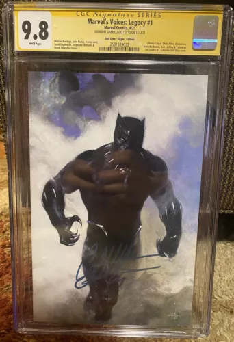Marvel’s Voices: Legacy #1 CGC 9.8 Black Panther Virgin Variant SIGNED Dell’Otto